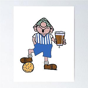 Andy Capp Blue Striped Poster