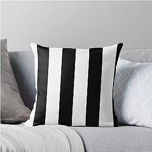 Black and White Stripes Throw Pillow