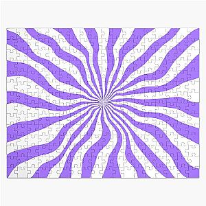 Purple Stripes and White Jigsaw Puzzle