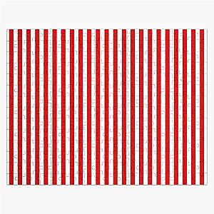 Thin Red White Stripes - Thin Vertical Stripe Jigsaw Puzzle