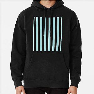 Blue and White Stripes Ocean Cabana Pullover Hoodie