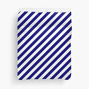 Navy white stripes duvet cover
