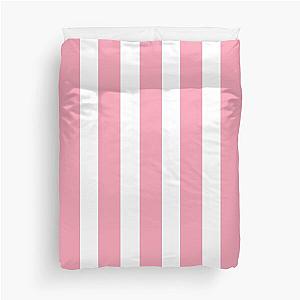 Pink and White Stripes Duvet Cover