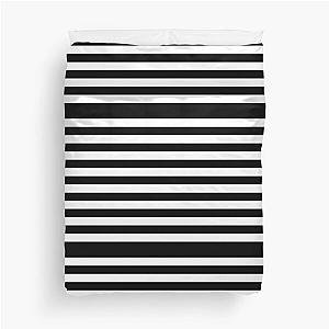 Black and White Striped Duvet Cover