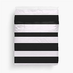 Black and White Striped Duvet Cover