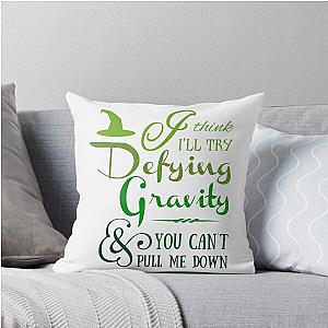 Defying Gravity - Wicked Musical Lyrics Throw Pillow