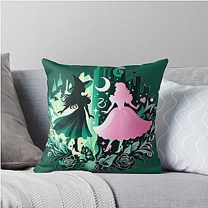 Elphaba and Glinda Wicked Musical Throw Pillow