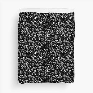 Wicked Willies Black Duvet Cover