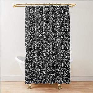 Wicked Willies Black Shower Curtain