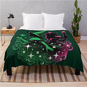 Elphaba and Glinda Wicked Musical Defying Gravity Throw Blanket