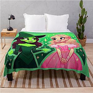Elphaba & Glinda Wicked Musical Throw Blanket