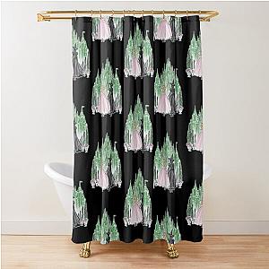 Wicked Castle Watercolor Art Shower Curtain.