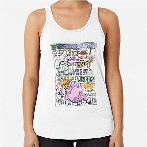 Colorized Wicked Witch of the East Hand Lettered Racerback Tank Top
