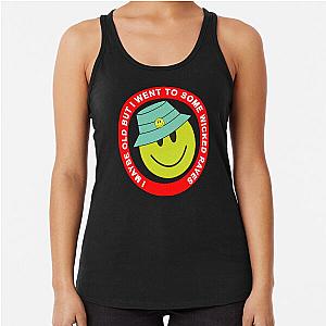 I may be old but I went to some wild raves Racerback Tank Top