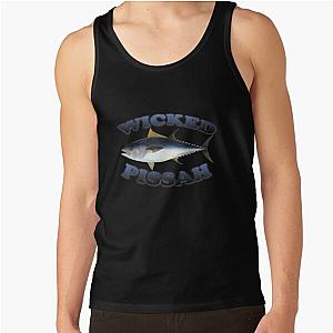 Wicked Pissah Bluefin Tuna Fish Illustration Fishing Tank Top