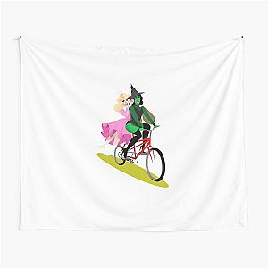Funny Wicked Riding Bicycle Tapestry