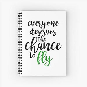 Everyone deserves a chance to fly Wicked Spiral Notebook