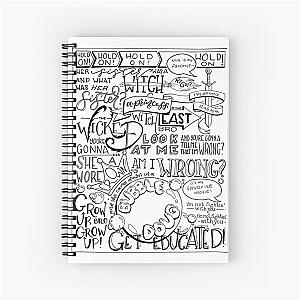 The Wicked Witch East Bro Hand Lettered Spiral Notebook