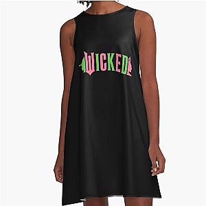 Wicked Pink And Green A-line Dress