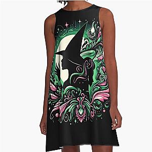 Elphaba and Glinda Wicked Musical A-Line Dress