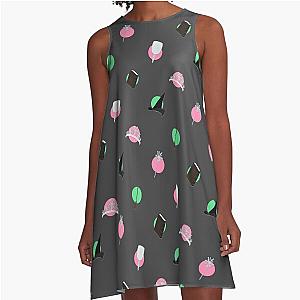 Pink Goes Well With Green A-Line Dress