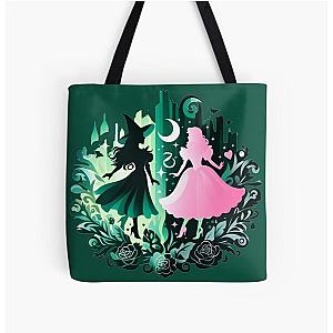 Elphaba and Glinda Wicked the Musical All Over Print Tote Bag