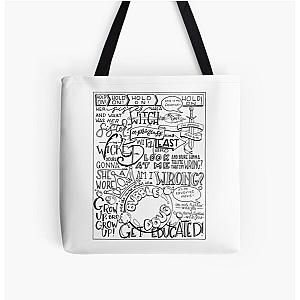 The Wicked Witch of East Brother Lettered Print Tote Bag