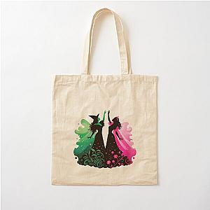 Elphaba and Glinda Wicked Musical No Background Cotton Tote Bag