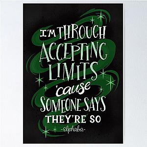 Wicked Defying Gravity Elphaba Musical Poster