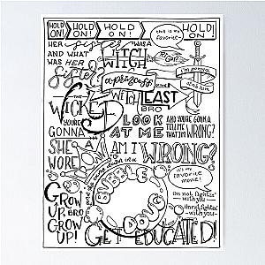 The Wicked Witch of Eastwood Bro Hand Lettered Poster