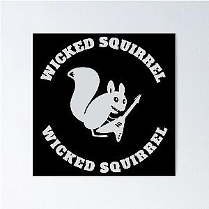 Wicked Squirrel Logo Poster