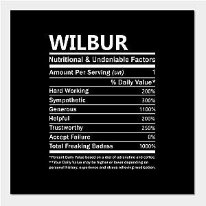 Wilbur Soot Posters - Wilbur Name T Shirt - Wilbur Nutritional and Undeniable Name Factors Gift Item Tee Poster Official Merchandise TP1211