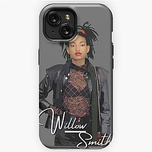 Willow Smith Realistic Digital Art with text iPhone Tough Case