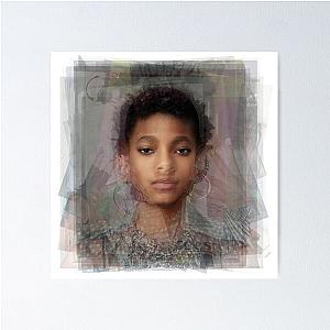 Willow Smith Portrait Overlay Poster