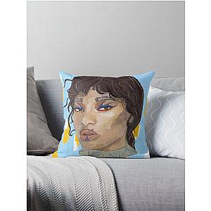 Willow Smith Illustration Throw Pillow