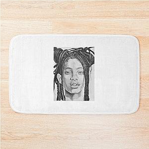 Willow Smith Pencil Drawing Bath Mat