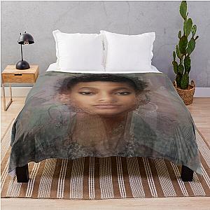 Willow Smith Portrait Overlay Throw Blanket