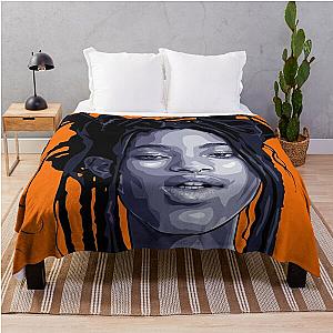 Willow Smith Vector Art Throw Blanket