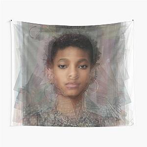 Willow Smith Portrait Overlay Tapestry