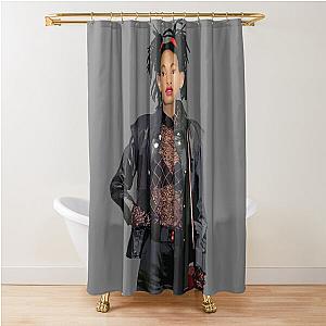 Willow Smith Realistic Digital Art Shower Curtain