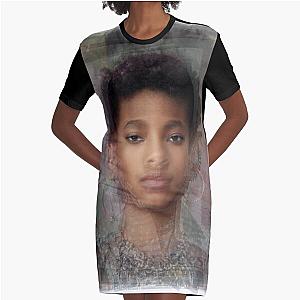 Willow Smith Portrait Overlay Graphic T-Shirt Dress