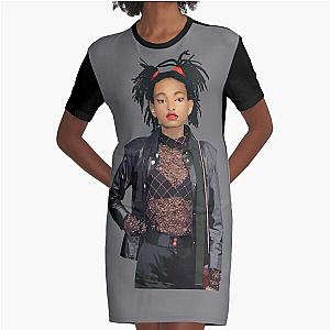 Willow Smith Realistic Digital Art Graphic T-Shirt Dress