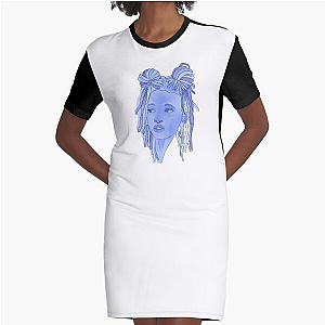 Willow Smith Watercolor Graphic T-Shirt Dress