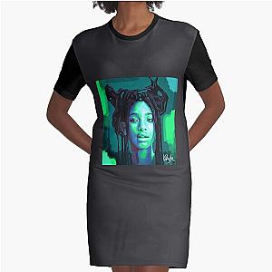 Willow Smith Alt Artwork Graphic T-Shirt Dress