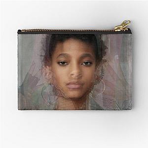 Willow Smith Portrait Overlay Zipper Pouch