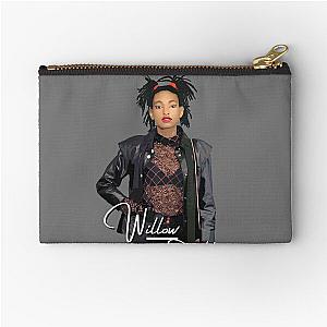 Willow Smith Realistic Digital Art with text Zipper Pouch