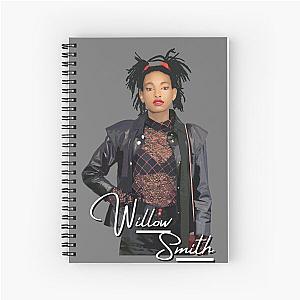 Willow Smith Realistic Digital Art with text Spiral Notebook