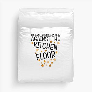 Against The Kitchen Floor Will Wood Design Duvet Cover