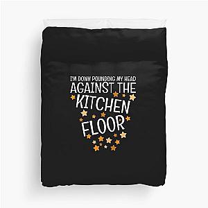 Against The Kitchen Floor Will Wood Design Duvet Cover