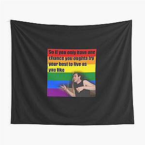 Will Wood Rainbow Flag Tapestry